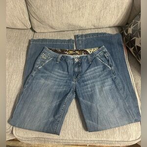 Miss Me Blue Flare Wide Leg Jeans